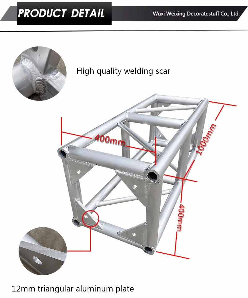 Sale Aluminum Lighting Portable Mobile Event Concert Stage Equipment Truss with Roof System