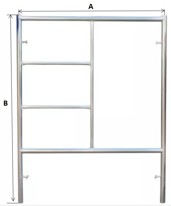 Frame Scaffold Building Construction Material Q235 Steel H Frame Scaffolding Platform Ladders Steel Scaffolding