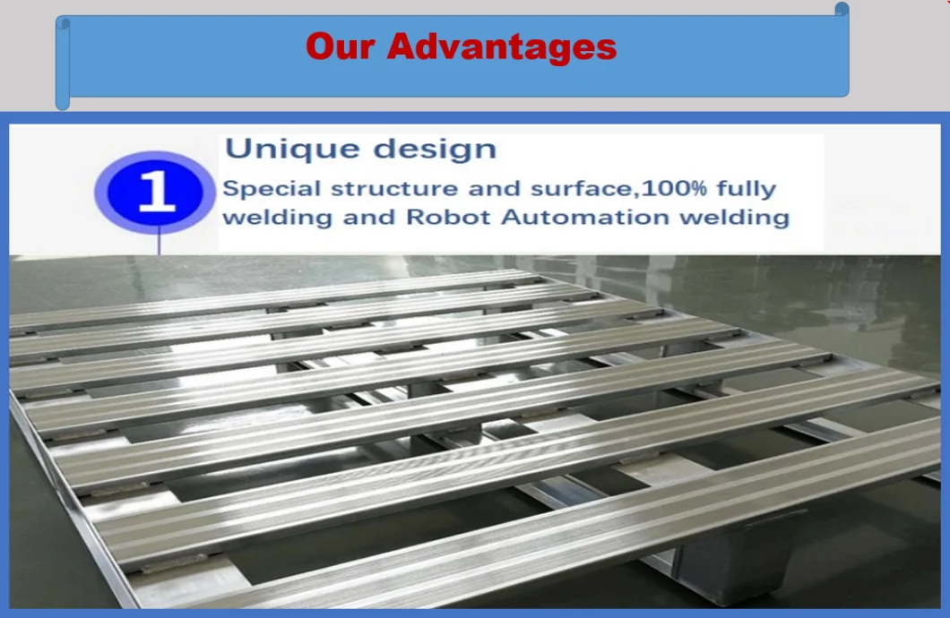 Two Way Four Way Cold Warehouse OEM Aluminium Pallets