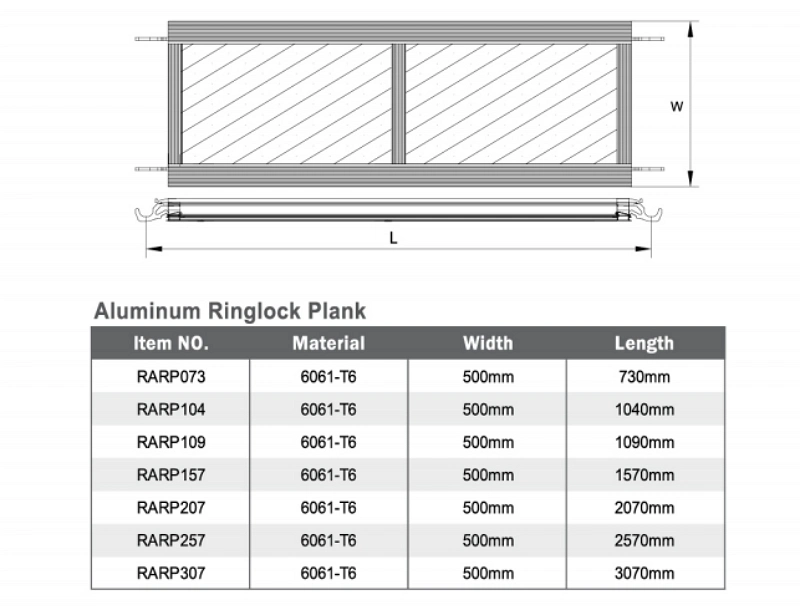 Steel Aluminum Ringlock Frame Scaffolding Used for Construction