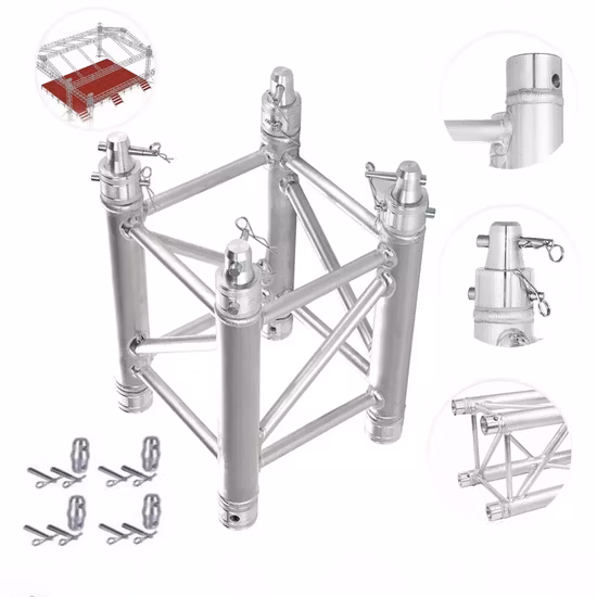 Truss d'étape d'étape d'alliage d'aluminium d'étape d'étape d'alliage d'aluminium d'étape de marionnette d'assemblage simple en aluminium extérieur de TUV