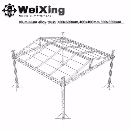 Vente d'éclairage en aluminium Mobile Portable événement Concert Stage Equipment Truss avec système de toit