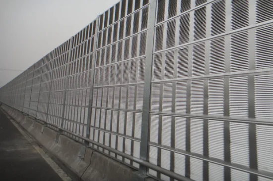 Haute Qualité Barrière Sonore Clôture Autoroute Barrière Mur Panneaux En Aluminium Clôture Son Barrière Bruit