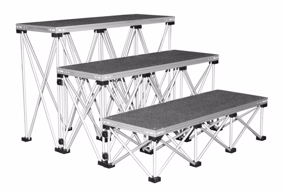 La Chine prix d'usine en aluminium de mariage en plein air de l'événement de spectacle de concert scène portable de concert mobile réglable avec une haute qualité